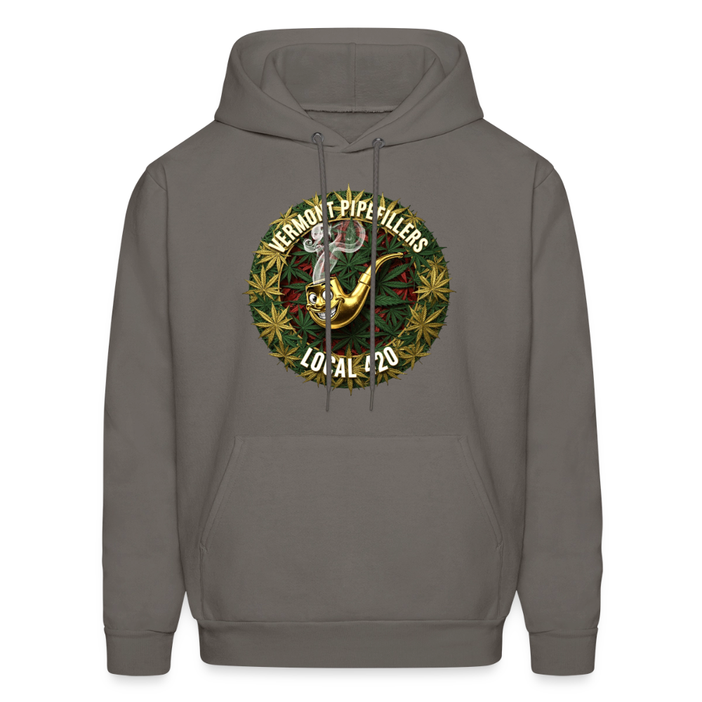 VERMONT PIPEFILLERS LOCAL 420  F/B DESIGN Men's  Hoodie - asphalt gray