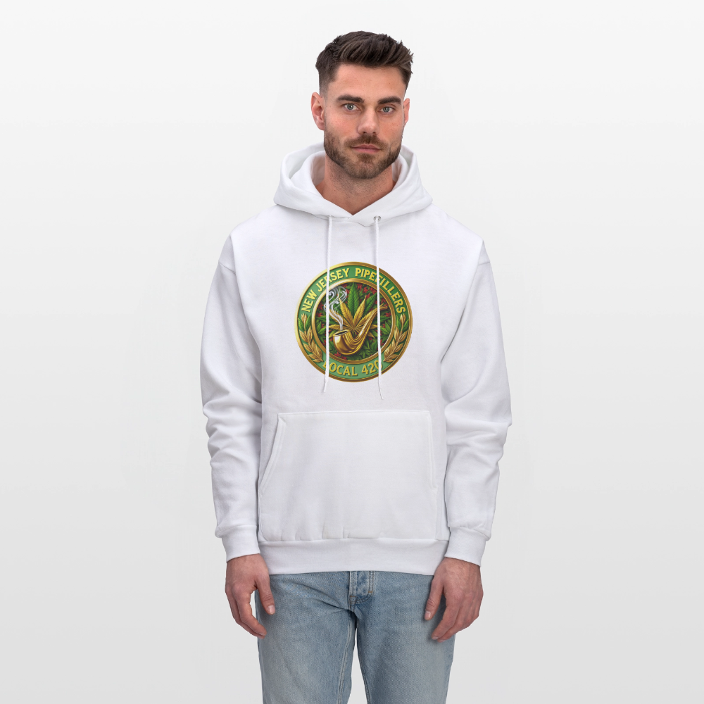 NEW JERSEY PIPEFILLERS LOCAL 420 Men's Hoodie - white