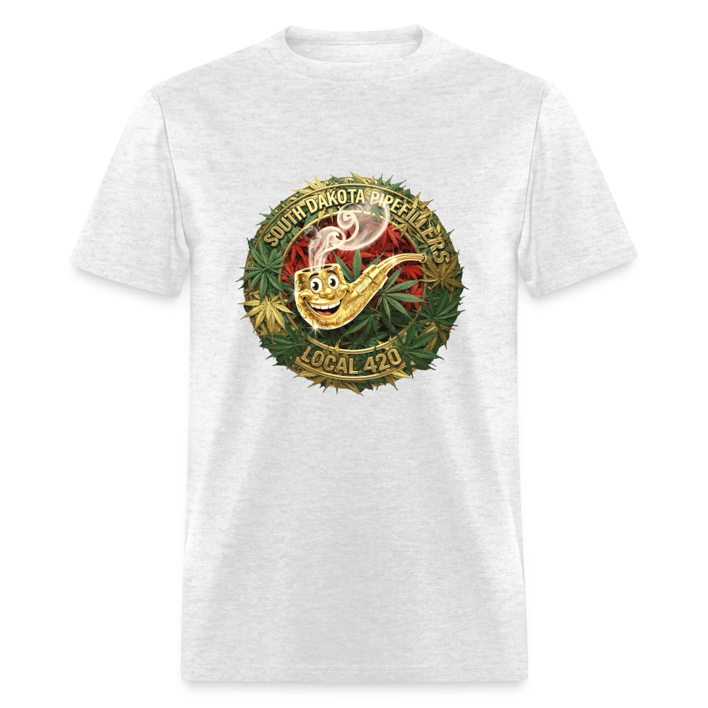 SOUTH DAKOTA PIPEFILLERS LOCAL 420 Men's T-Shirt - light heather gray