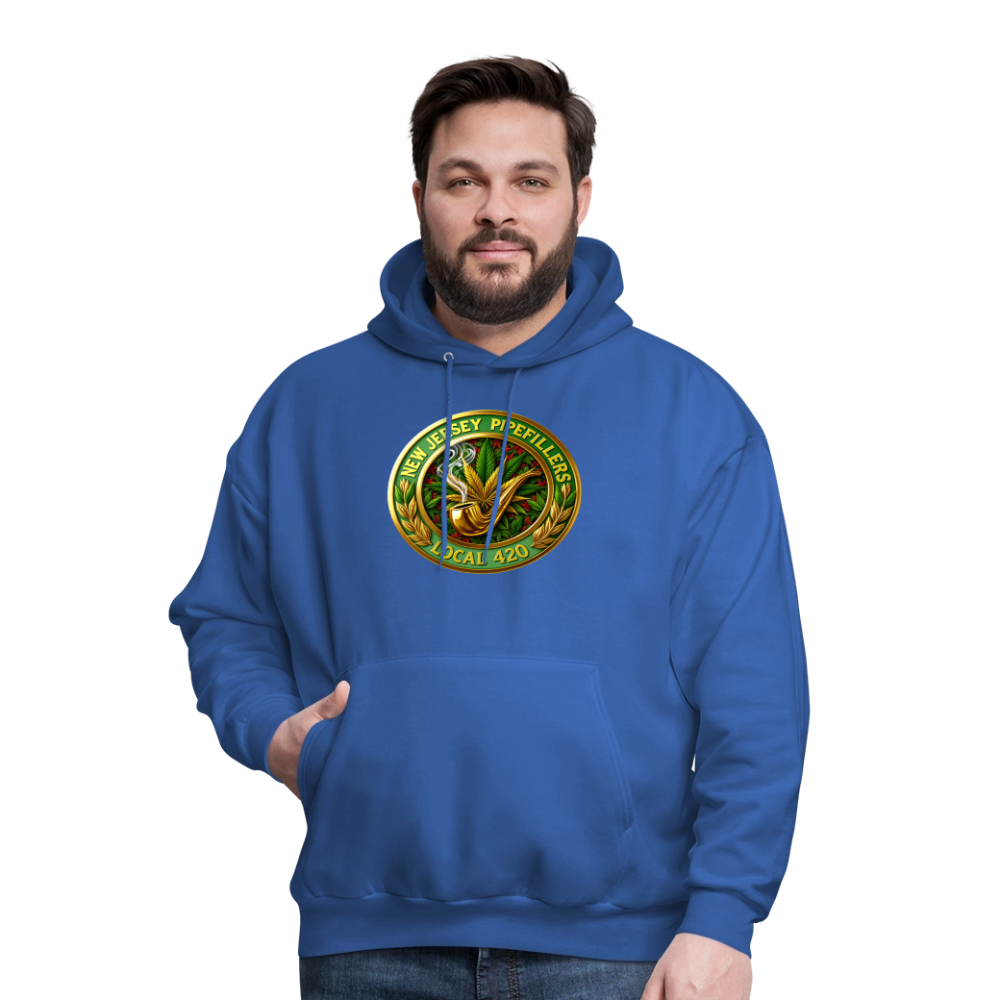 NEW JERSEY PIPEFILLERS LOCAL 420 Men's Hoodie - royal blue
