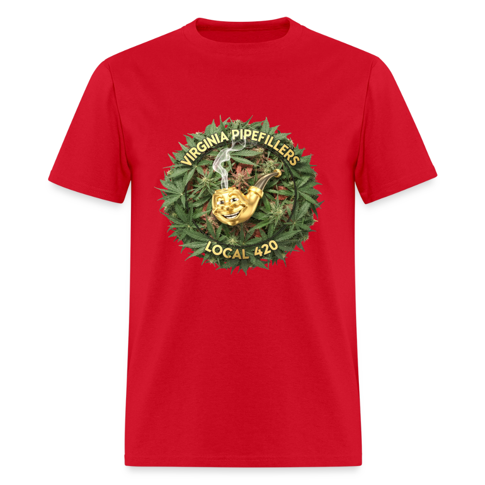 VIRGINIA PIPEFILLERS LOCAL 420 Men's T-Shirt - red