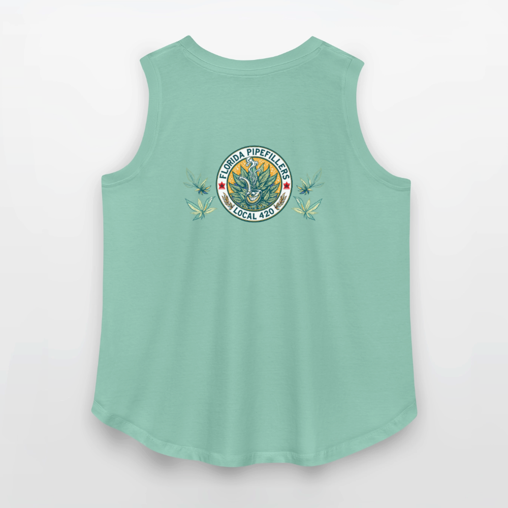 FLORIDA PIPEFILLERS LOCAL 420 F/B DESIGN Women's Curvy Relaxed Tank Top - saltwater