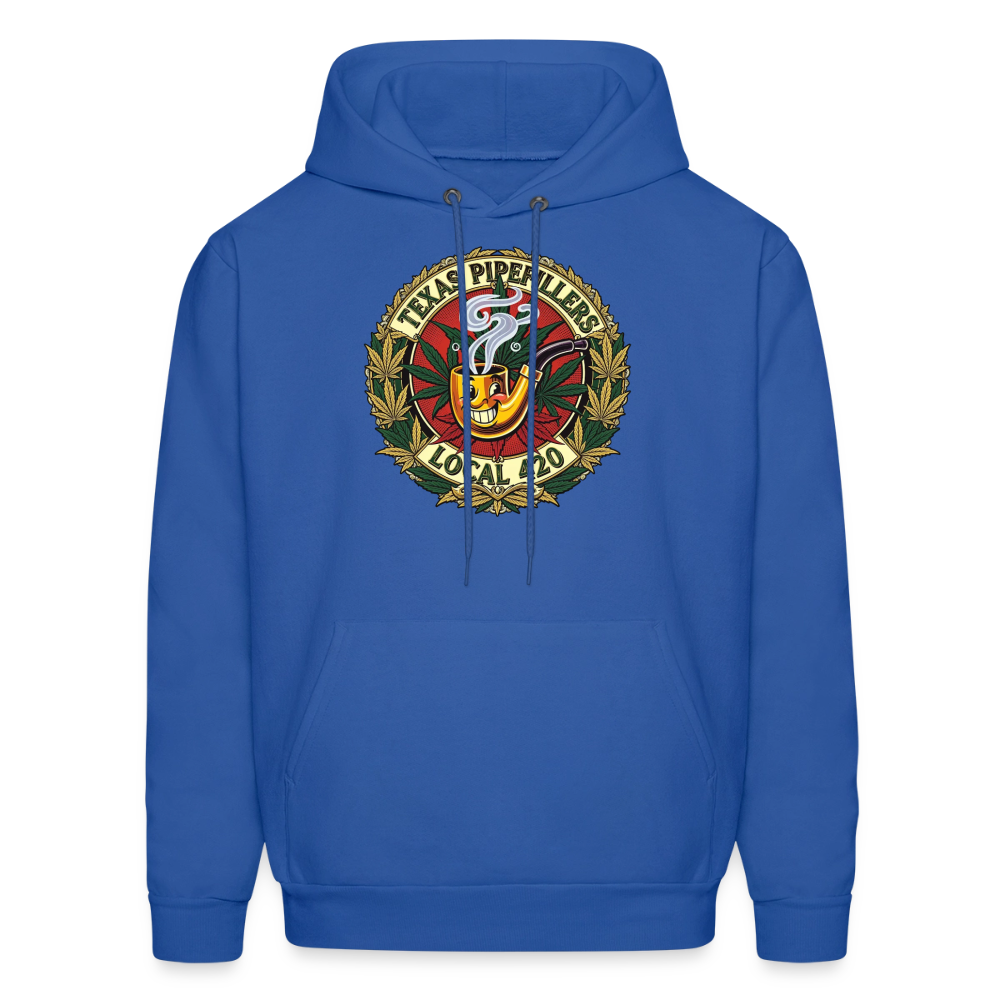 TEXAS PIPEFILLERS LOCAL 420 F.B DESIGN Men's Hoodie - royal blue