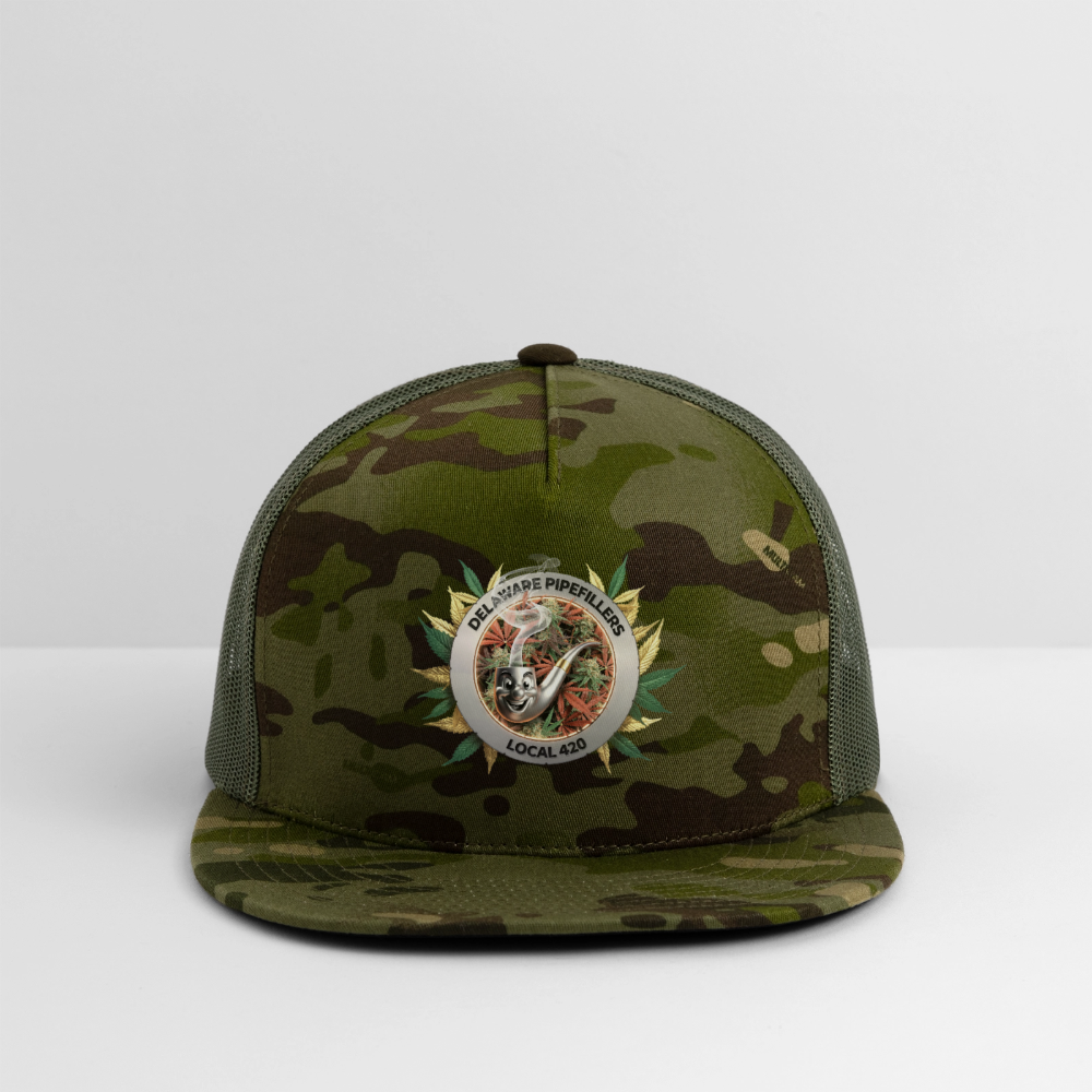 DELAWARE PIPEFILLERS LOCAL 420 CAMO Trucker Hat - MultiCam\green