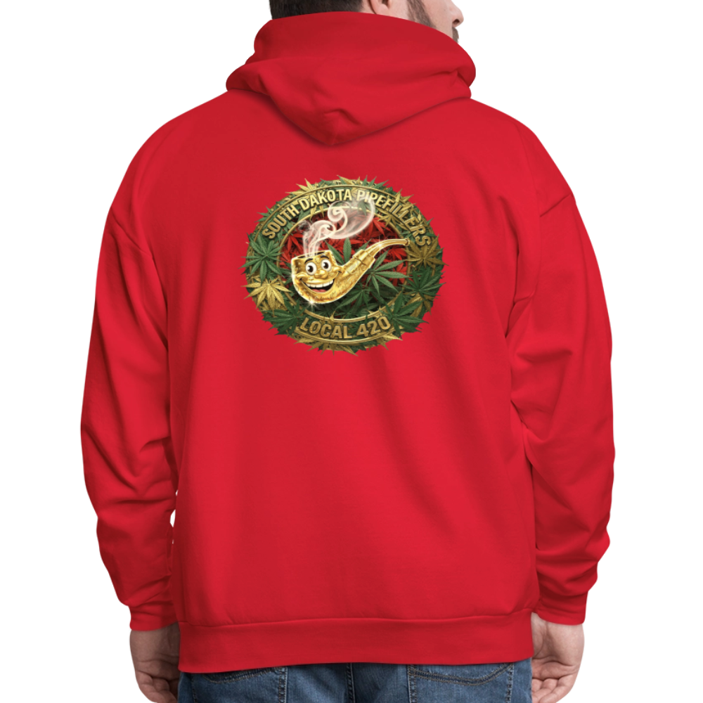 SOUTH DAKOTA PIPEFILLERS LOCAL 420  F/B DESIGN Men's Hoodie - red