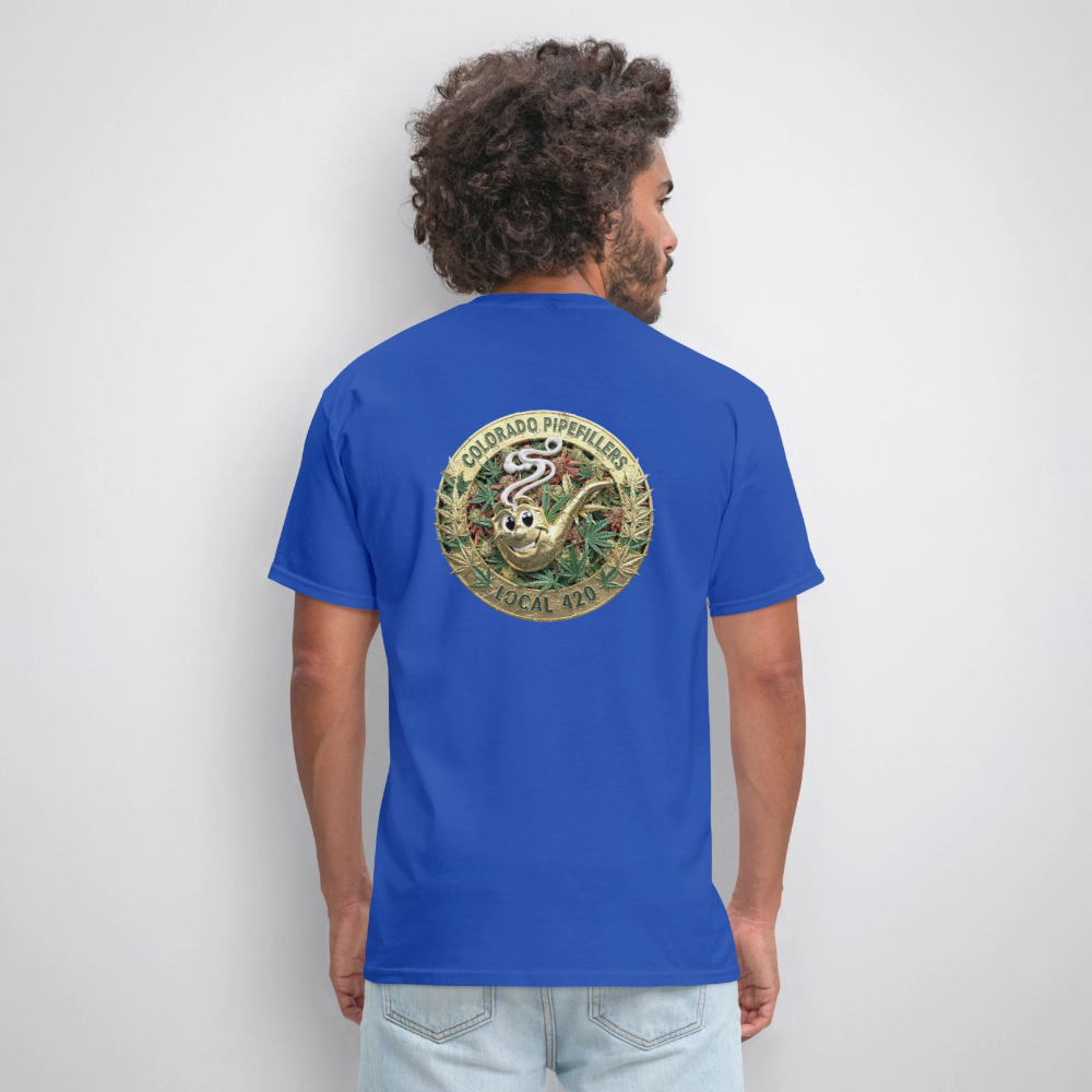 COLORADO PIPEFILLERS LOCAL 420 Men's T-Shirt - royal blue