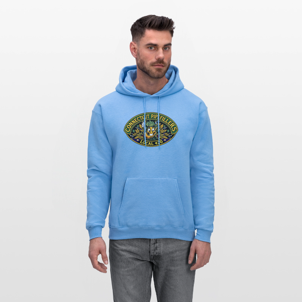 CONNECTICUT PIPEFILLERD LOCAL 420 F/B DESIGN Men's Hoodie - carolina blue
