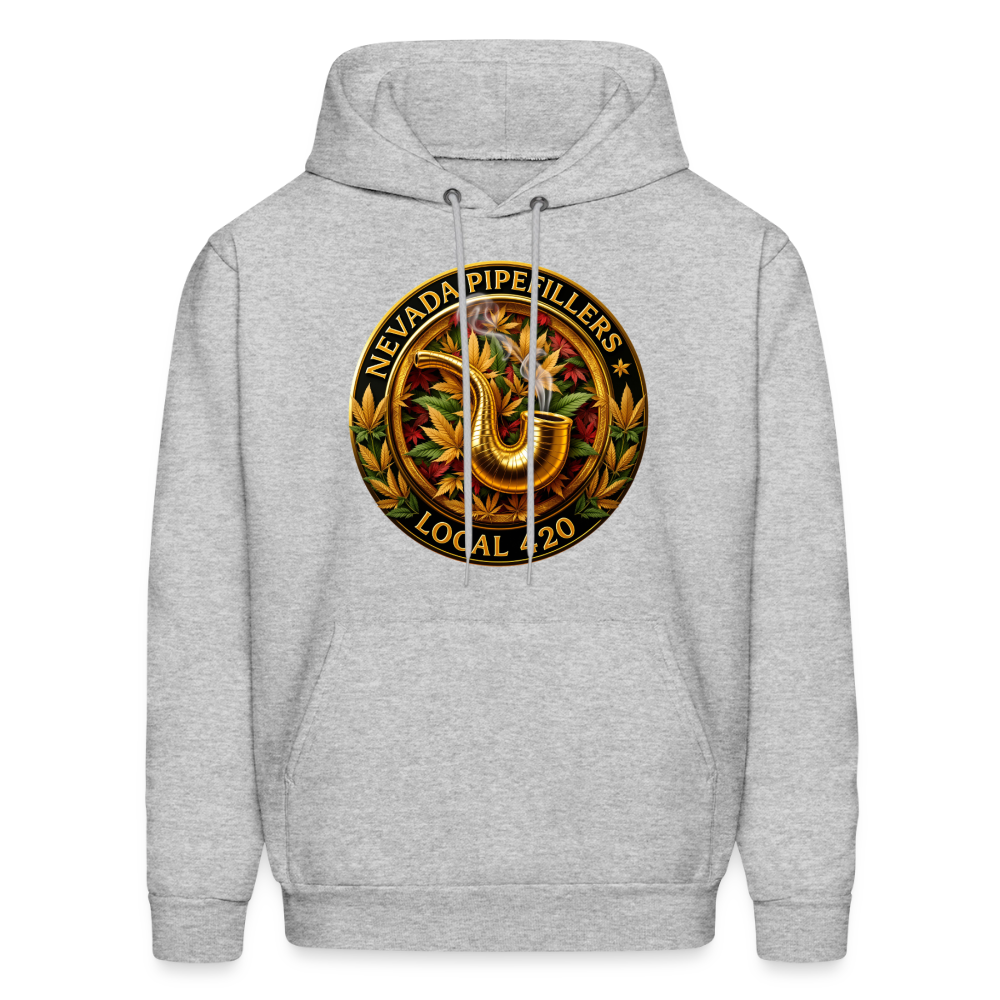 NEVADA PIPEFILLERS LOCAL 420  Men's Hoodie - heather gray