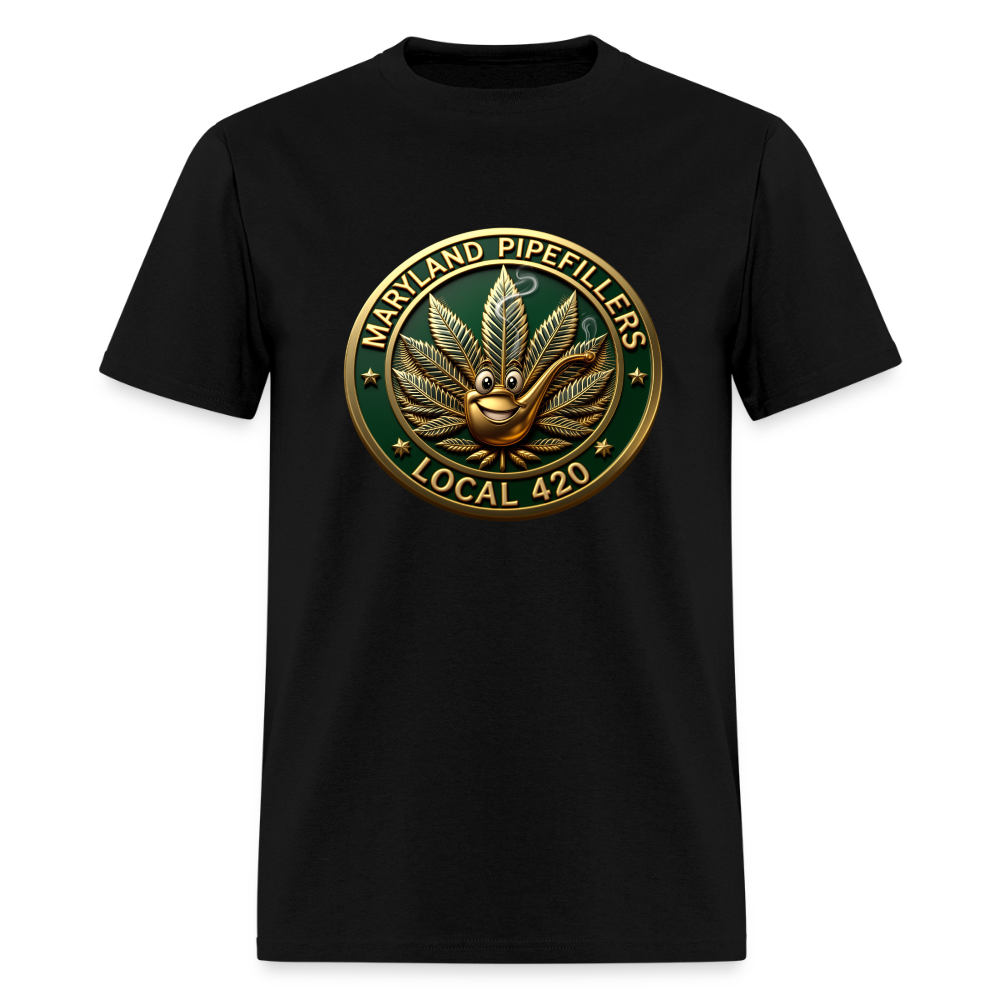 MARYLAND PIPEFILLERS LOCAL 420 Men's T-Shirt - black
