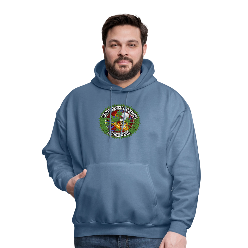 WASHINGTON PIPEFILLERS LOCAL 420 F/B DESIGN Men's Hoodie - denim blue
