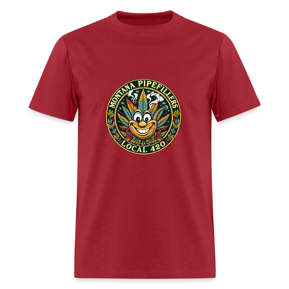 MONTANA PIPEFILLERS LOCAL 420 F/B DESIGN Men's T-Shirt - true red