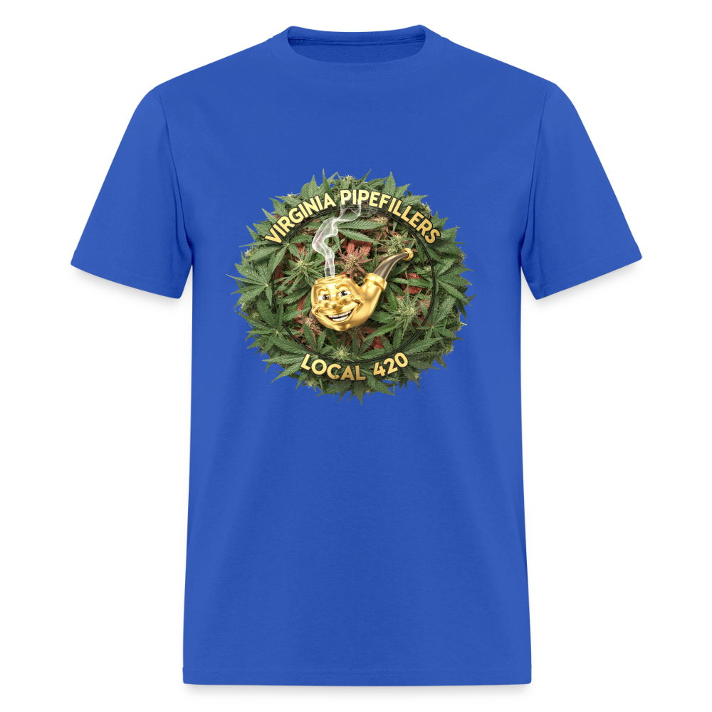 VIRGINIA PIPEFILLERS LOCAL 420 Men's T-Shirt - royal blue