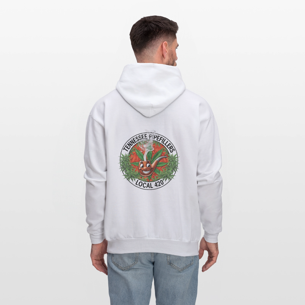 TENNESSEE PIPEFILLERS LOCAL 420 Men's Hoodie - white
