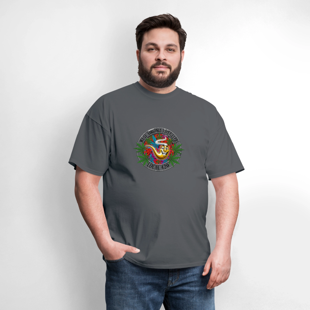 WEST VIRGINIA PIPEFILLERS LOCAL 420 Men's T-Shirt - charcoal