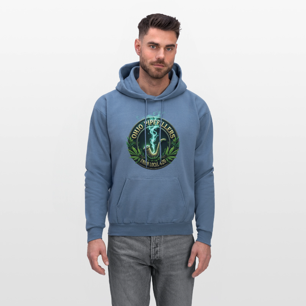 OHIO PIPEFILLERS UNION LOCAL 420 F/B DESIGNS Men's Hoodie - denim blue