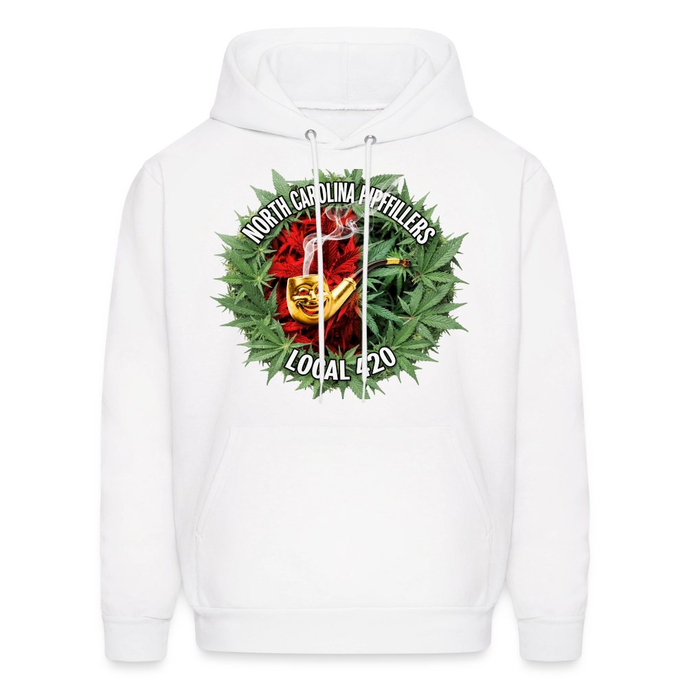 NORTH CAROLINA  PIPEFILLERS LOCAL 420 Men's Hoodie - white