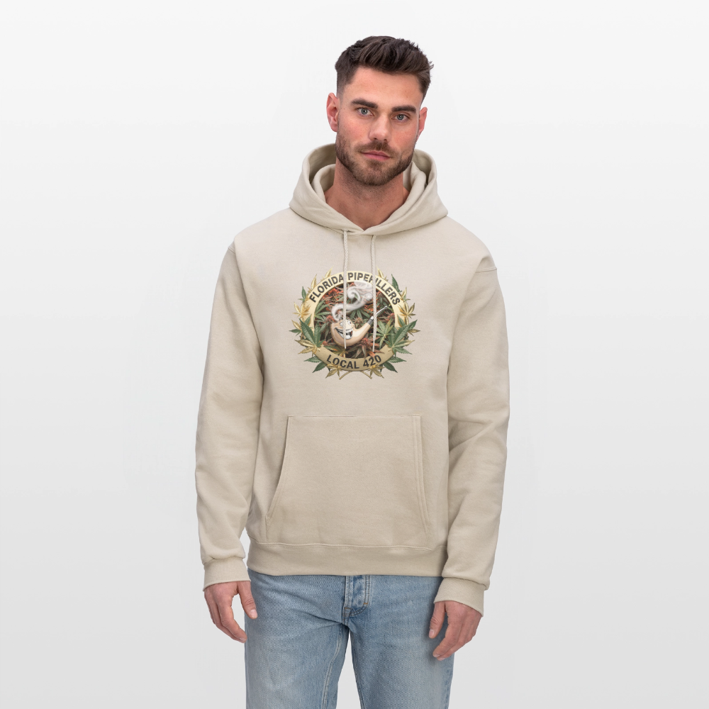 FLORIDA PIPEFILLERS LOCAL 420 F/B DESIGN Men's Hoodie - Sand