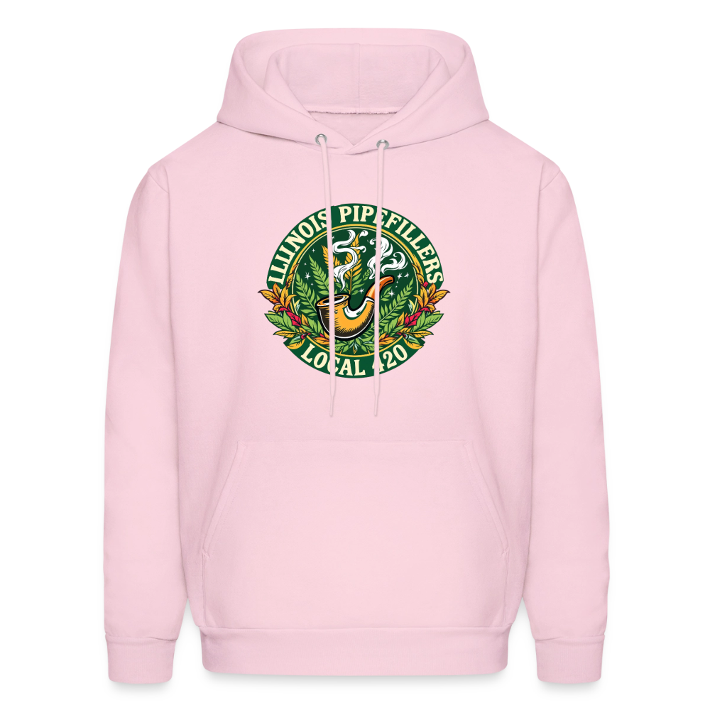 ILLINOIS PIPEFILLERS LOCAL 420 F/B DESIGN Men's Hoodie - pale pink