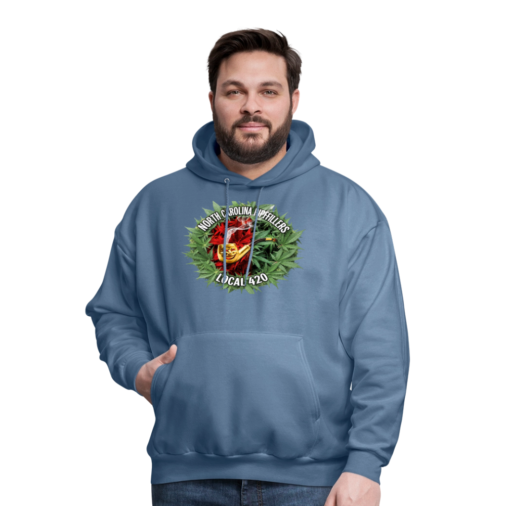 NORTH CAROLINA  PIPEFILLERS LOCAL 420 Men's Hoodie - denim blue