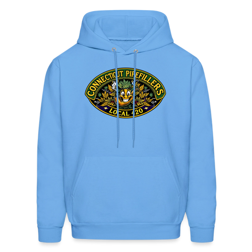 CONNECTICUT PIPEFILLERD LOCAL 420 F/B DESIGN Men's Hoodie - carolina blue