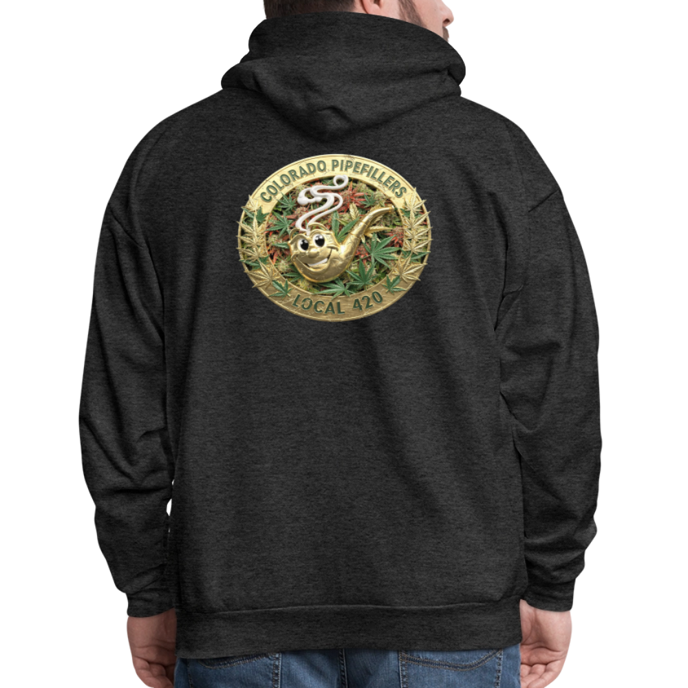 COLORADO PIPEFILLERS LOCAL 420 Men's Hoodie - charcoal grey