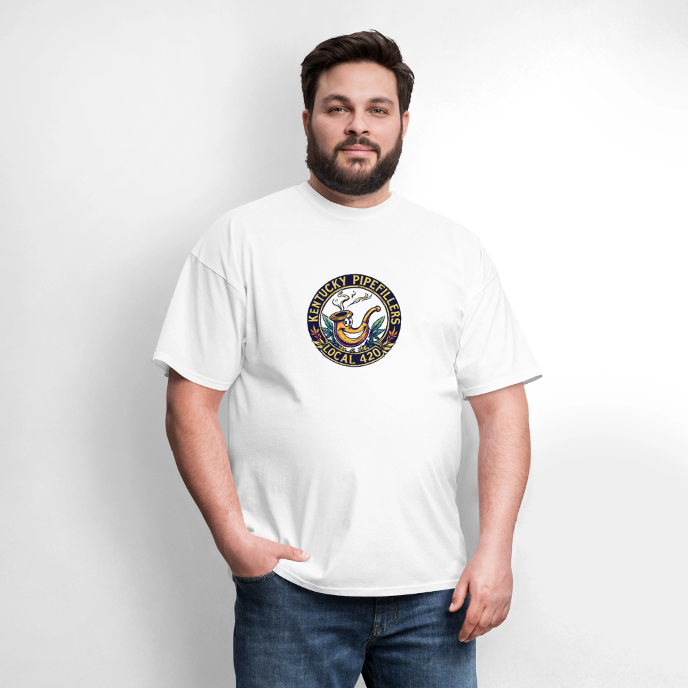 KENTUCKY  PIPEFILLERS LOCAL 420 Men's T-Shirt - white