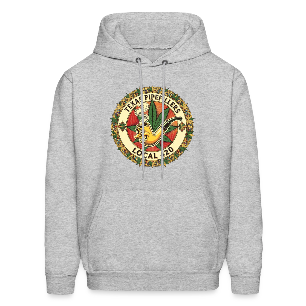 TEXAS PIPEFILLERS LOCAL 420  Men's Hoodie Hoodie - heather gray