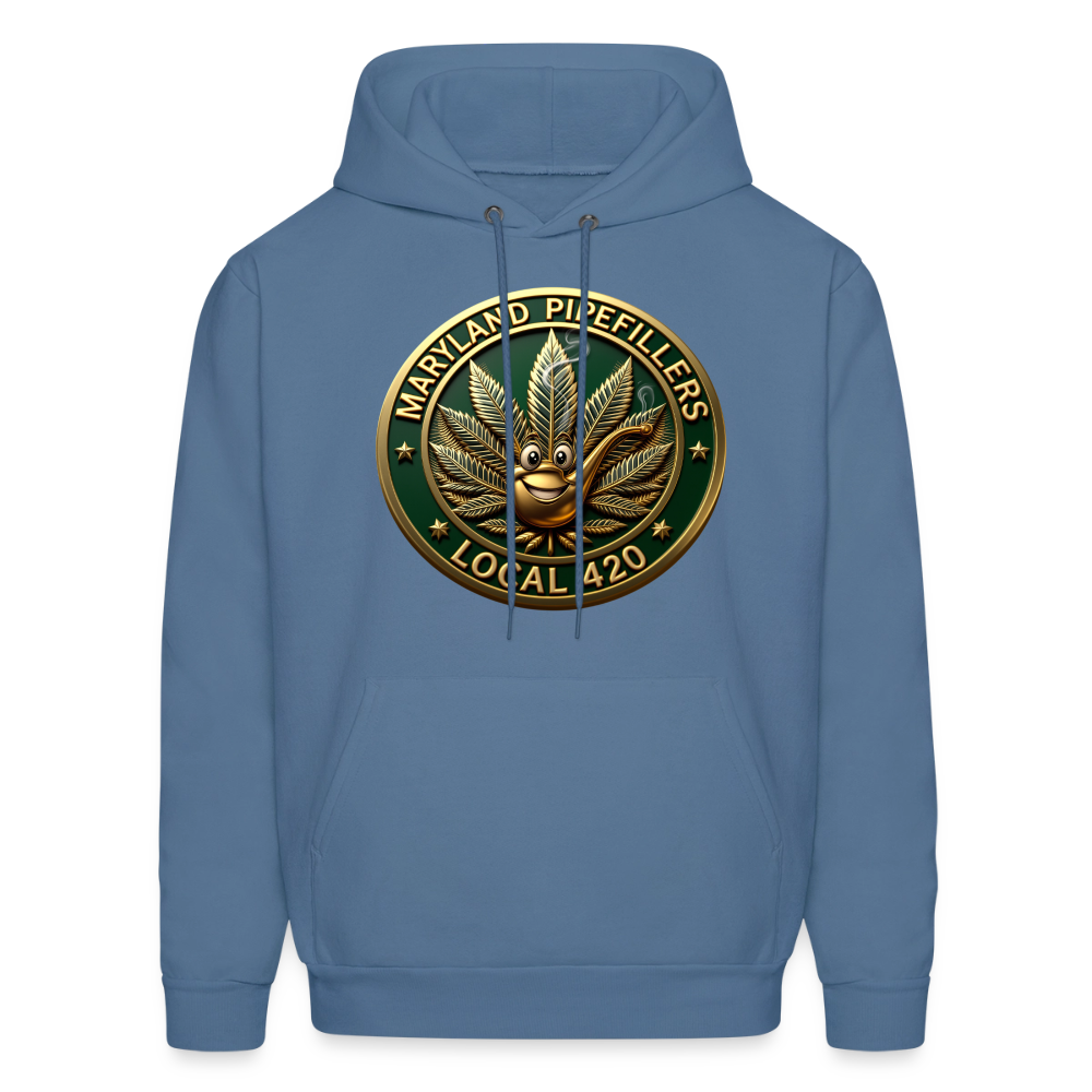 MARYLAND PIPEFILLERS LOCAL 420 Men's Hoodie - denim blue