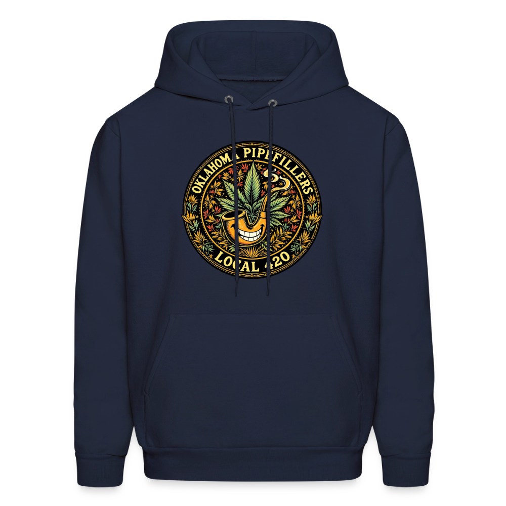 OKLAHOMA PIPEFILLERS LOCAL 420  F/B DESIGNS Men's Hoodie - navy