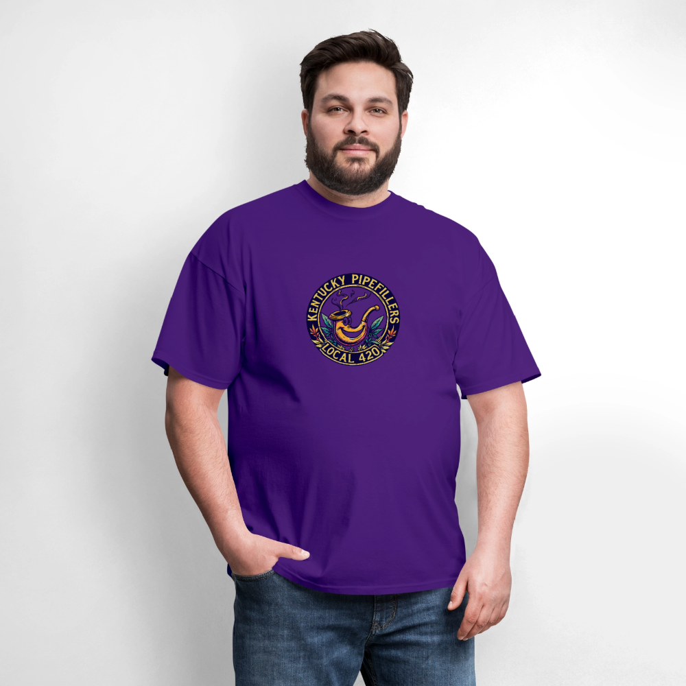 KENTUCKY PIPEFILLERS LOCAL 420 Men's T-Shirt - purple