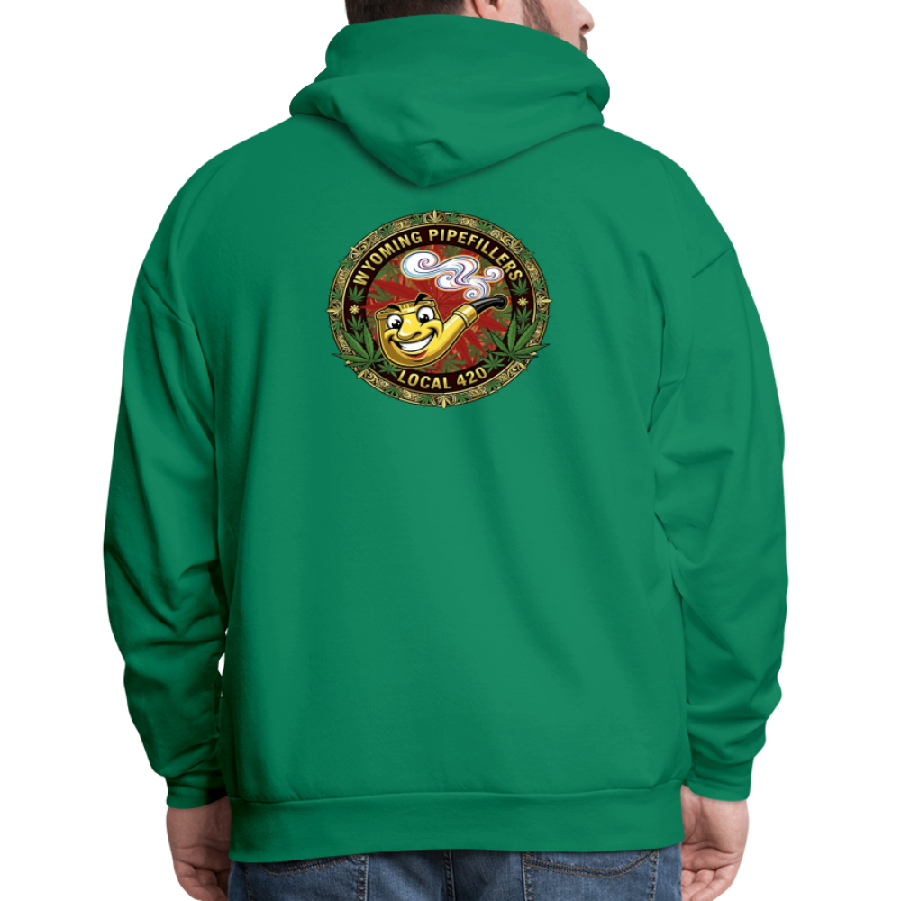 WYOMING PIPEFILLERS LOCAL 420 F/B DESIGN Men's Hoodie - kelly green