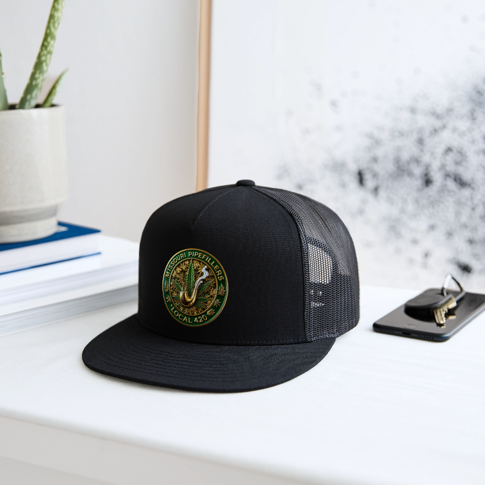 MISSOURI PIPEFILLERS LOCAL 420 Trucker Hat - black/black