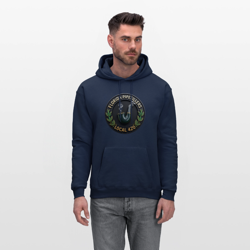 FLORIDA PIPEFILLERS LOCAL 420 F/B DESIGN Men's Hoodie - navy