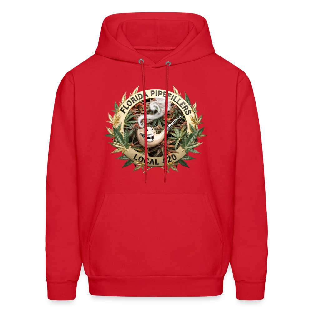 FLORIDA PIPEFILLERS LOCAL 420 F/B DESIGN Men's Hoodie - red