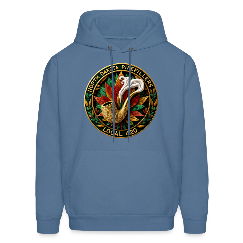 NORTH DAKOTA PIPEFILLERS LOCAL 420 Men's Hoodie - denim blue