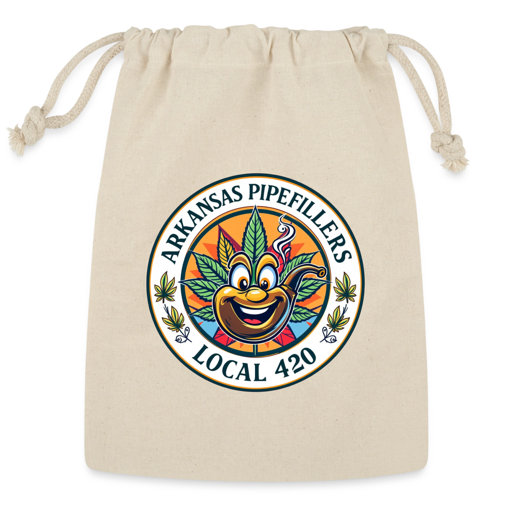 ARKANSAS PIPEFILLERS LOCAL 420 Reusable Gift Bag - Natural