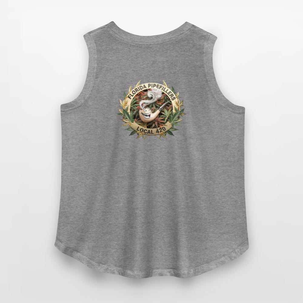 FLORIDA PIPEFILLERS LOCAL 420 F/B DESIGN Women's Curvy Relaxed Tank Top - granite heather 