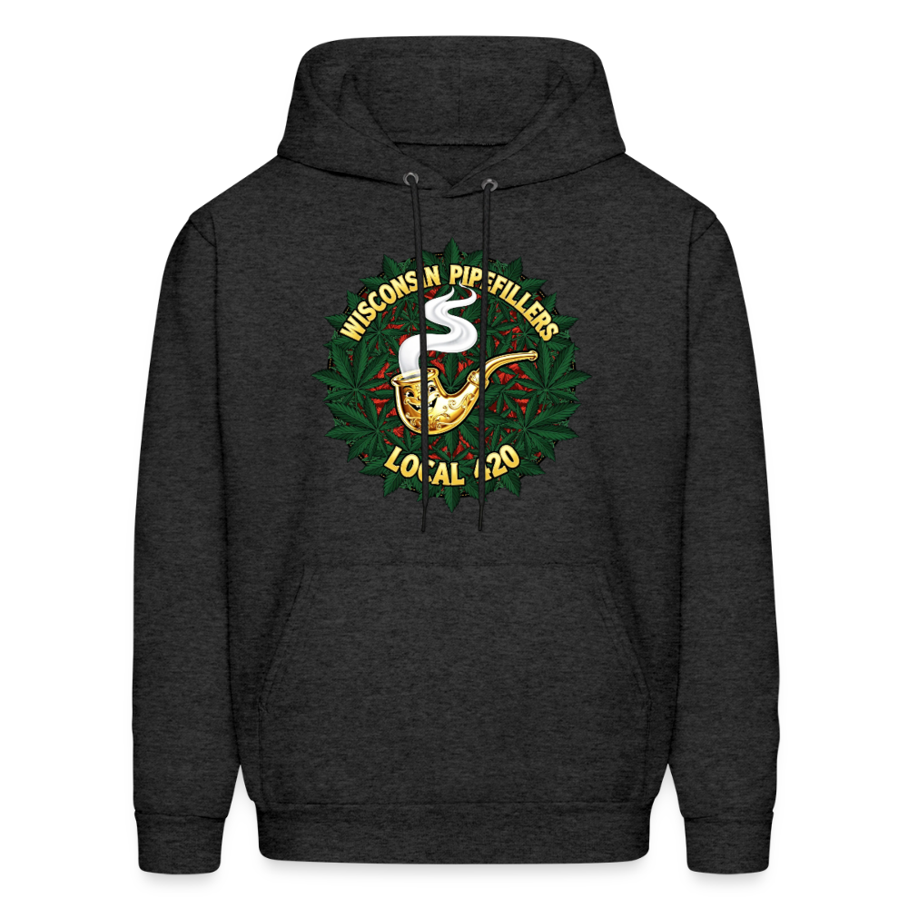 WISCONSIN PIPEFILLERS LOCAL 420 Men's Hoodie - charcoal grey