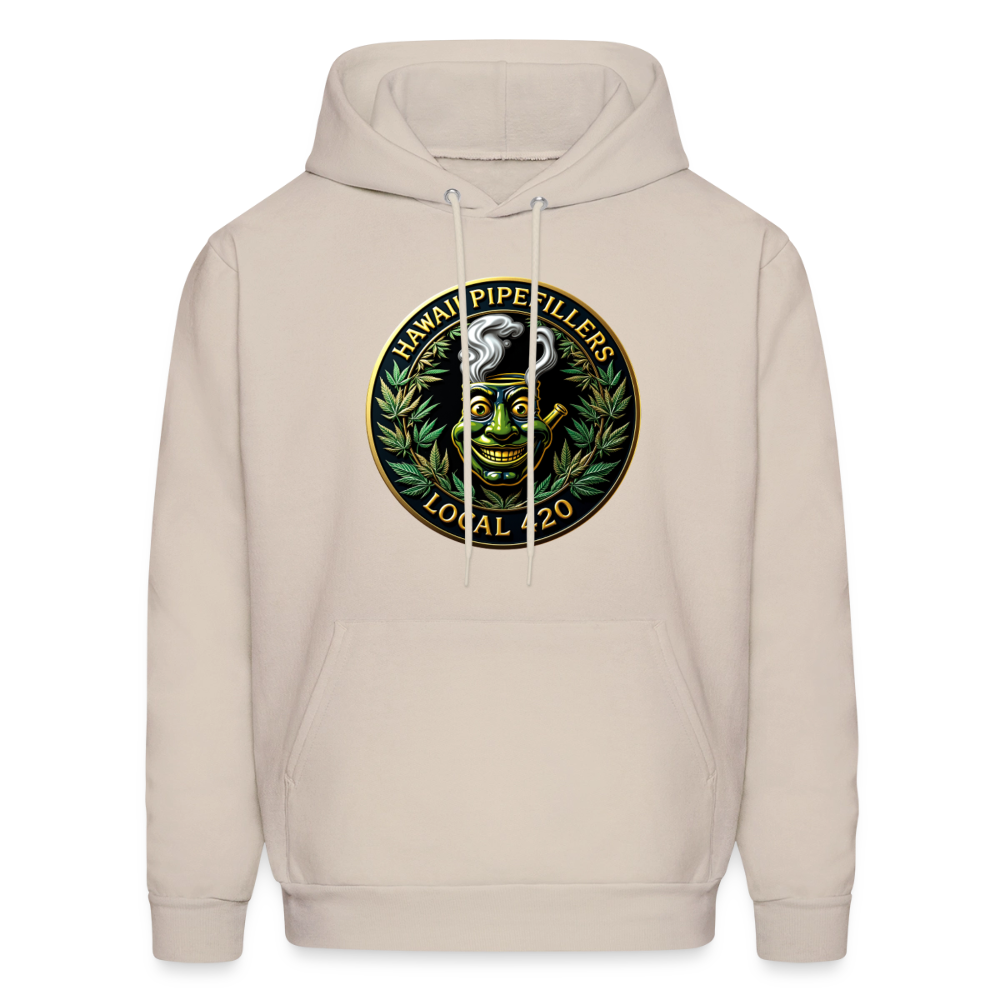HAWAII PIPEFILLERS LOCAL 420 Men's Hoodie - Sand