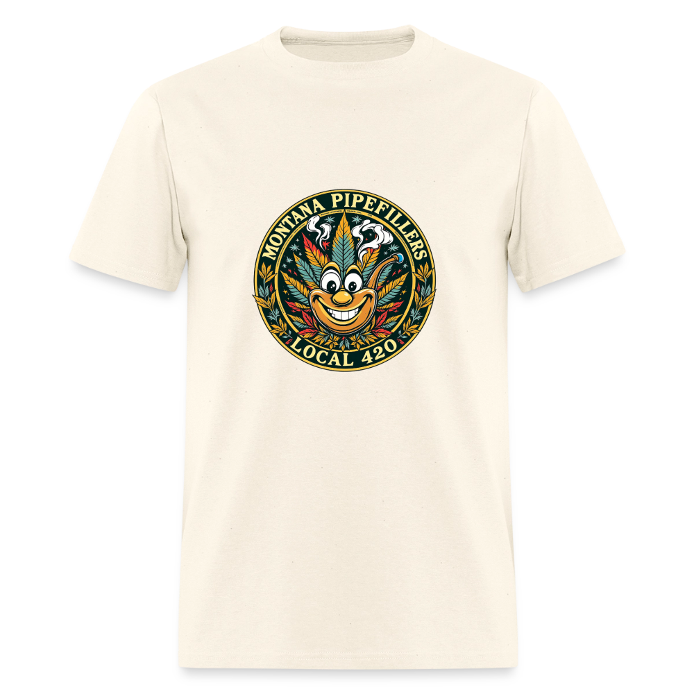 MONTANA PIPEFILLERS LOCAL 420 F/B DESIGN Men's T-Shirt - sweet cream heather