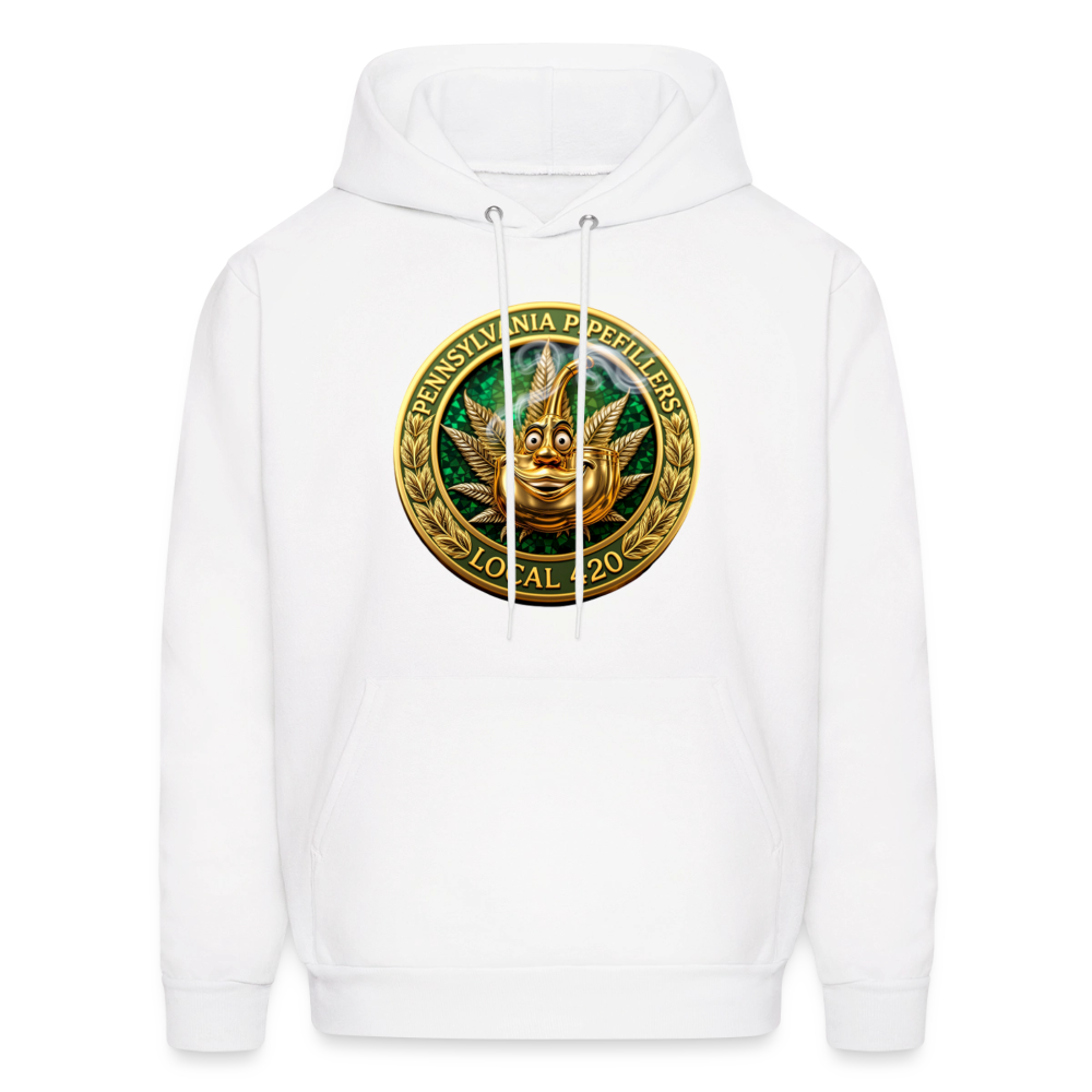 PENNSYLVANIA  PIPEFILLERS LOCAL 420 Men's Hoodie - white