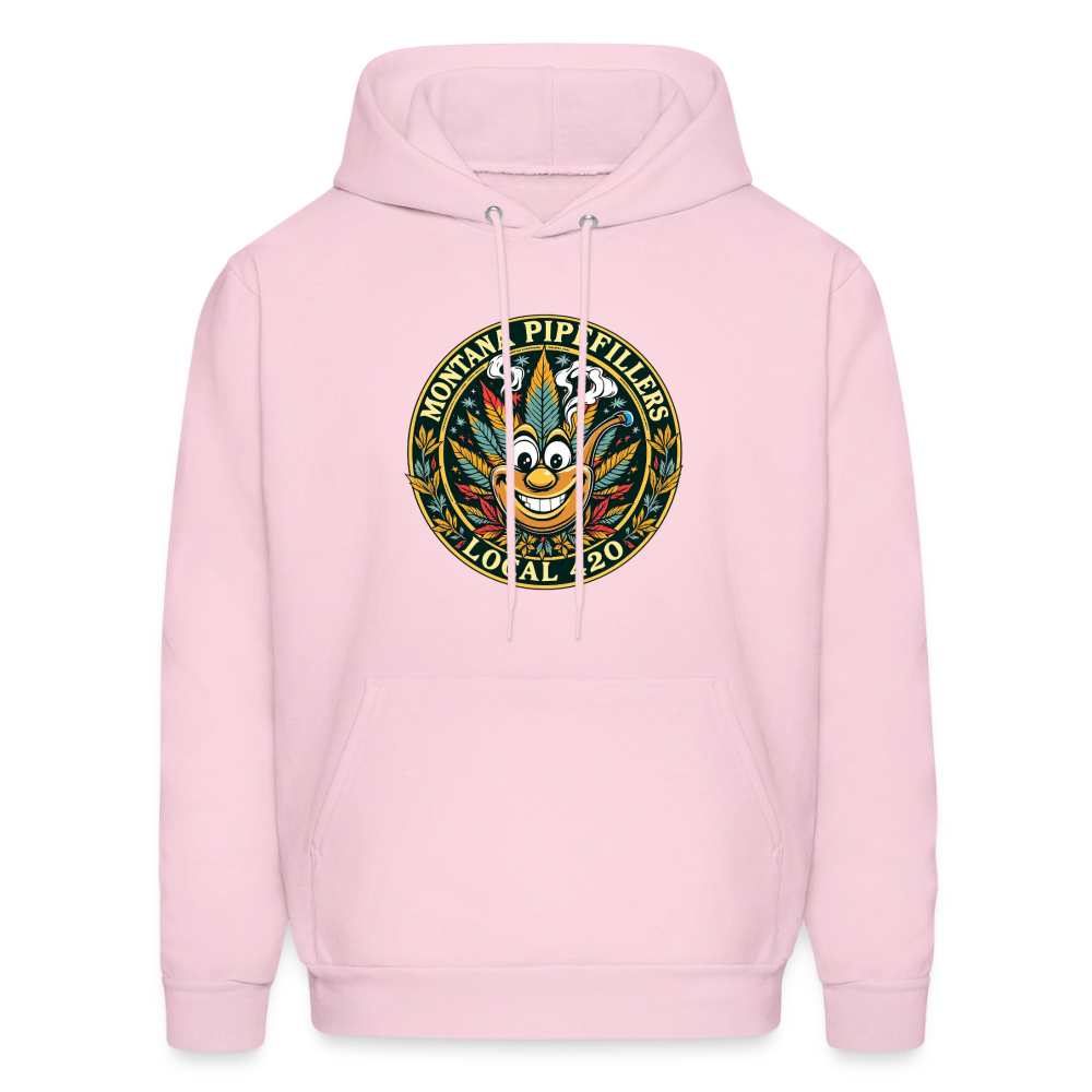 MONTANA PIPEFILLERS LOCAL 420 F/B DESIGN Men's Hoodie - pale pink
