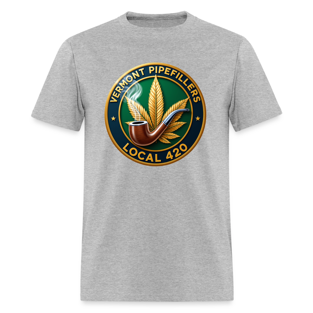 VERMONT PIPEFILLERS LOCAL 420 Men's T-Shirt - heather gray