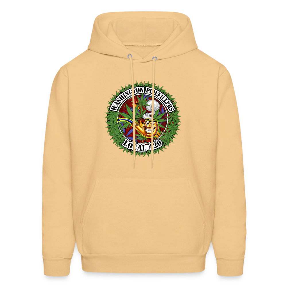 WASHINGTON PIPEFILLERS LOCAL 420 F/B DESIGN Men's Hoodie - light gold 