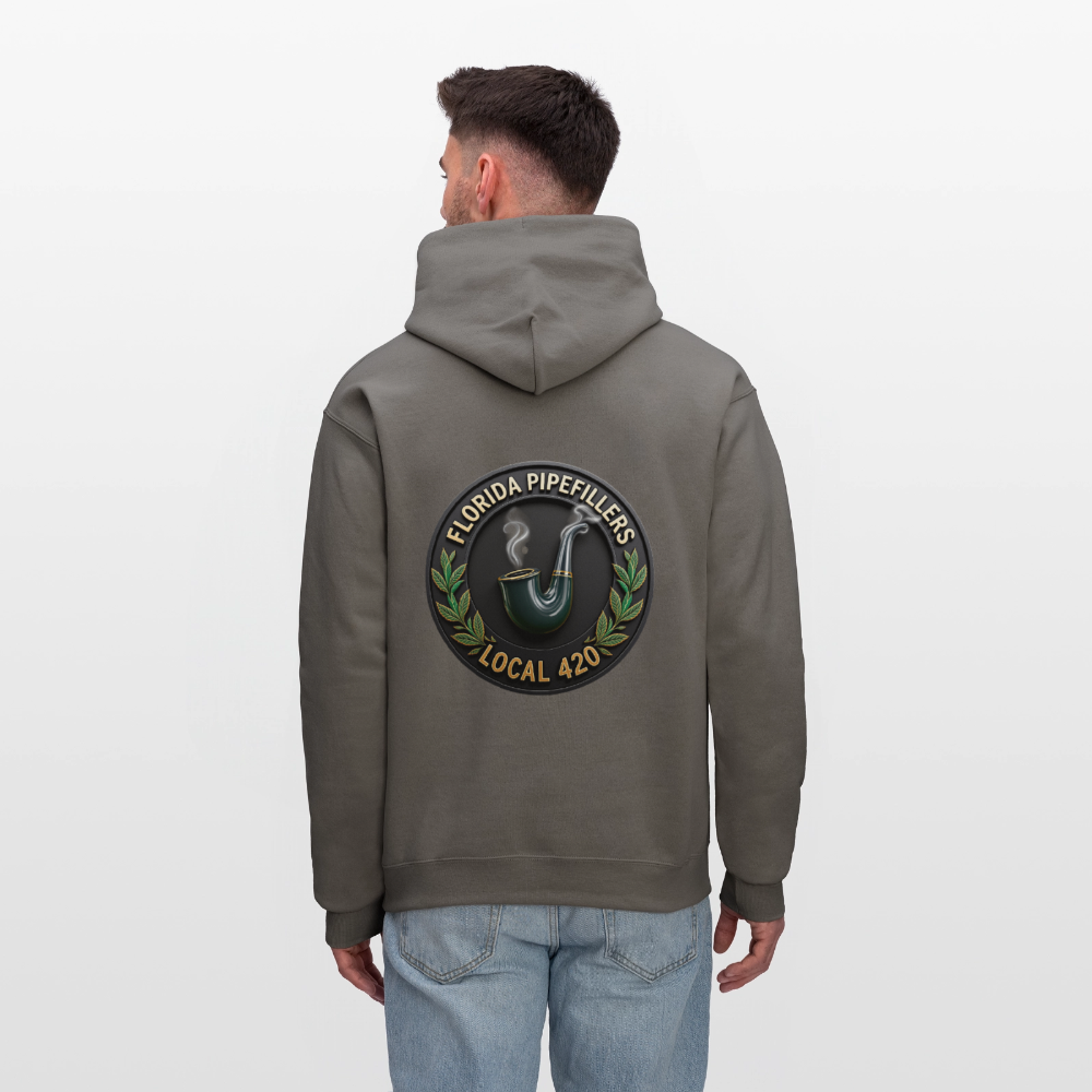 FLORIDA PIPEFILLERS LOCAL 420 F/B DESIGN Men's Hoodie - asphalt gray