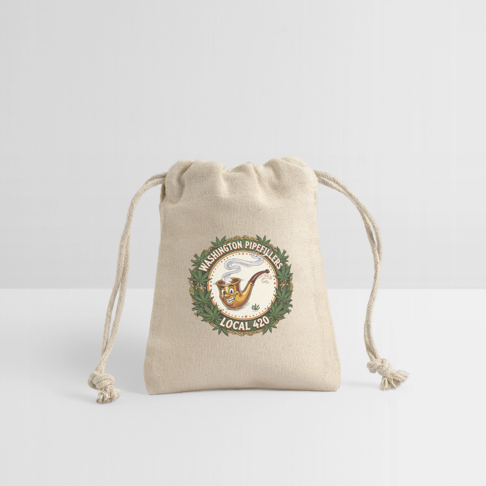 WASHINGTON PIPEFILLERS LOCAL 420 Reusable Gift Bag - Natural
