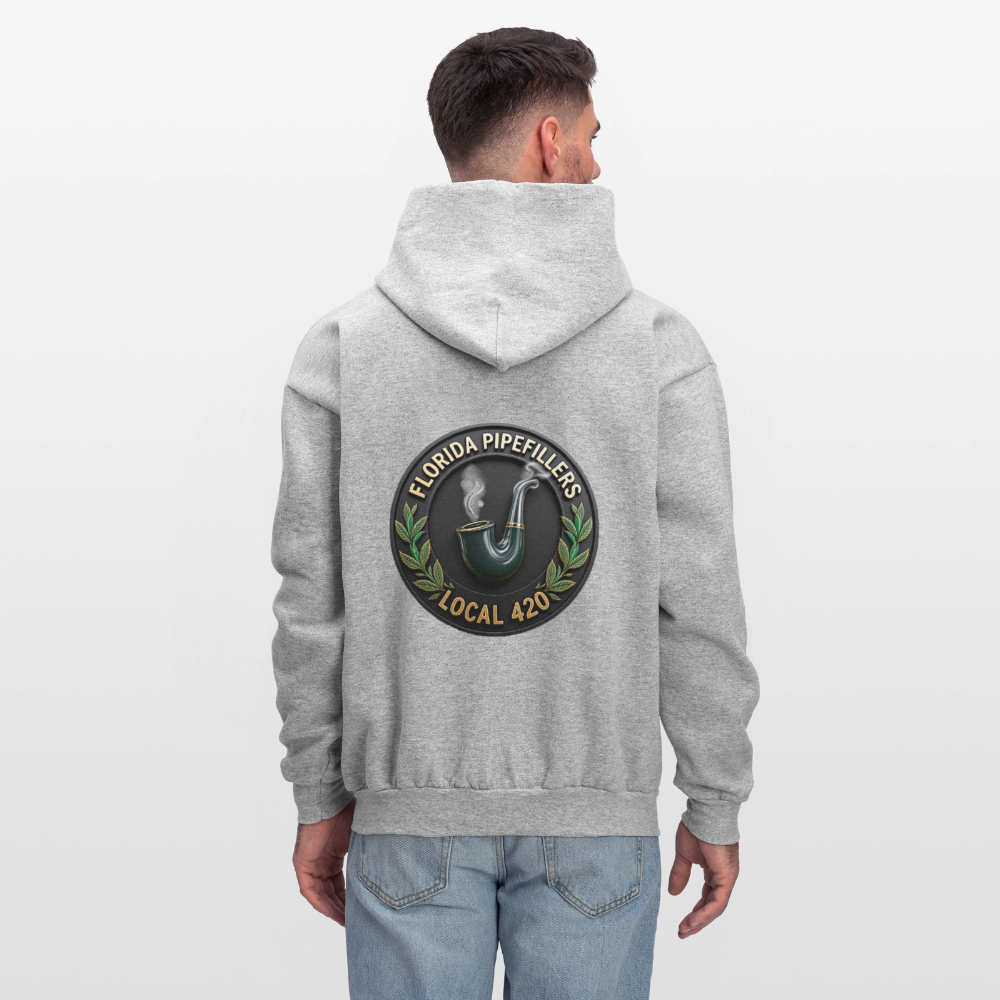 FLORIDA PIPEFILLERS LOCAL 420 F/B DESIGN Men's Hoodie - heather gray