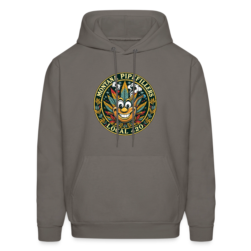 MONTANA PIPEFILLERS LOCAL 420 Men's Hoodie - asphalt gray