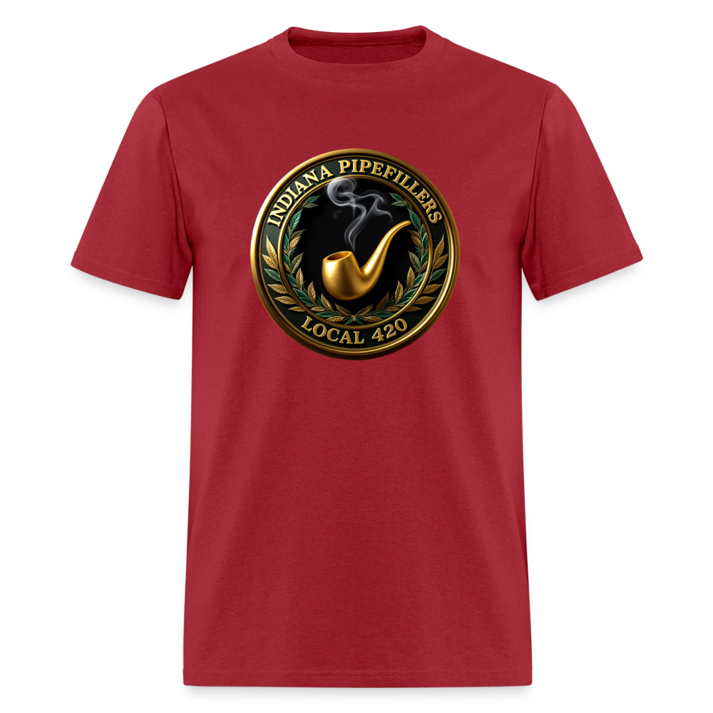 INDIANA PIPEFILLERS LOCAL 420 Men's T-Shirt - true red
