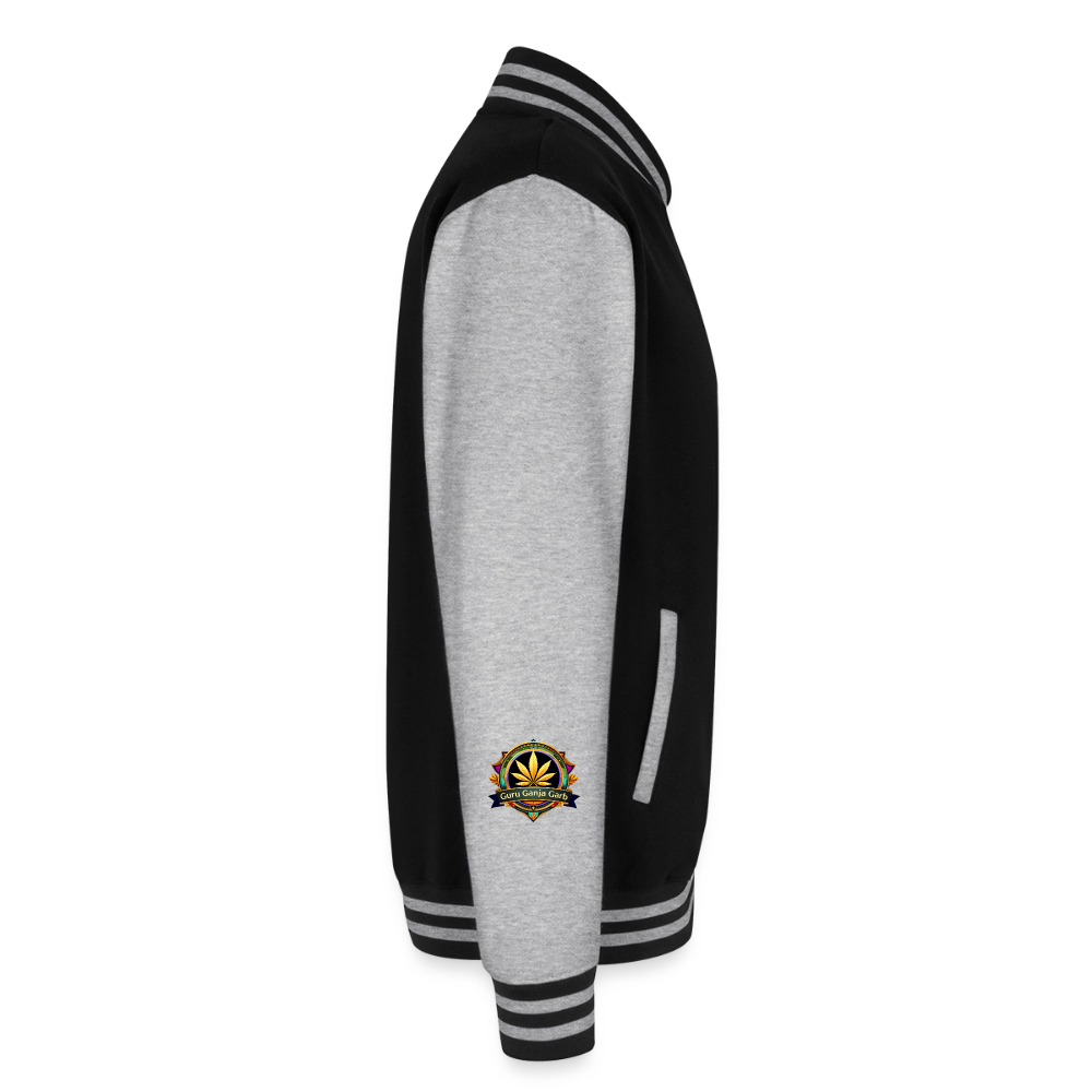 WYOMING PIPEFILLERS LOCAL 420 / 4 EMBLEM Unisex College Sweat Jacket - black/heather grey